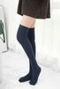 Medias de Nuevo Estilo para Niños Dibujo Color Sólido Calcetines por Encima de la Rodilla Japoneses de Primavera y Otoño Medias Trendy Estudiantes Calcetines Altos hasta la Rodilla de Algodón