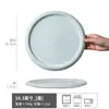 Cuencos y Platos de Cerámica Torneados en Horno de Alta Calidad Venta al por Mayor Platos Cerámica Esmaltada Verde Fresco Platos Grandes Cuencos Redondos de Cerámica Esmaltada Verde Fresco para Ensalada del Hogar