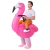 Vendas Diretas Transfronteiriças da Amazon Fantasia de Flamingo Inflável Festa Performance Desenho Animado Fantasia Fofa Inflável para Performance