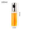 Pote de Spray de Óleo de Vidro Amazon Transfronteiriço Frasco Borrifador de Cozinha Tipo Pressão Doméstico Frasco de Condimento para Churrasco Air Fryer
