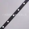 Tela de Mezclilla Azul de 1 cm con Remaches, Tachuelas de Garra, Tachuelas Redondas, Tachuelas de Diamante y Tiras de Remaches para Accesorios de Ropa