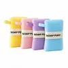 Bolsa de jabón de esponja de algas marinas para baño más vendida y popular, bloque de esponja exfoliante para baño, red espumadora de limpieza, esponja de algas marinas