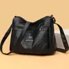 Bolso de Piel Suave para Mujer 2026 Nuevo Modelo Patrón de Piel Transfronterizo Bolso para Mamá de Edad Media Multicapa Gran Capacidad de Hombro Único Cruzado de Cuerpo Bolso de Moda