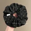 Pequeño scrunchie tejido floral estilo coreano con un tacto de alta gama, liga para el cabello estampada, banda elástica para el cabello para coleta de temperamento vintage con flor