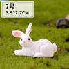 Conejito Travieso Micro Paisaje Artesanías de Resina Conejito Creativo DIY Decoración del Hogar Artesanías Adornos
