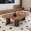 Mesa de centro em formato de nuvem de luxo leve, design minimalista moderno, estilo de alta qualidade, adequada para apartamentos pequenos, mesa de centro de formato único para a sala de estar