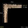 Calcomanía de Flor Tallada en Madera Maciza Estilo Europeo Francés Ángulo Flor Panel de Pared Fondo Pared Puerta de Gabinete Decoración de Muebles Cableado Piezas de Flores de Madera