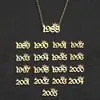 Amazon Transfronterizo Nuevo Diseño Collar con Colgante Brillante Año de Cumpleaños Accesorios de Moda para Fiesta