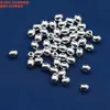 Accesorios de Calabaza de Plata Pura, Anillos Corredizos Lisos de Plata a la Moda, Tallados de Platillos Voladores, Piezas Decorativas, Broches de Gancho con Carácter de Fortuna, Materiales para Manualidades de Cuentas Hechas a Mano