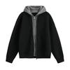 Estilo Perezoso Dos Piezas de Piel Sintética de Ciervo Cárdigan Suéter con Capucha Otoño e Invierno Nueva Marca Retro de Moda Chaqueta de Punto