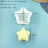 Molde de Silicone para Biscoito Sanduíche Estrela Molde Feito à Mão Molde para Beliscar Filme Chocolate Molde para Assar DIY