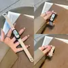 Adequado para Pulseira do Relógio Xiaomi Mi Band 11, Estilo Slim Color-Blocked com Fivela Dupla, Pulseira de Couro de Reposição para Xiaomi 9/8 Nfc