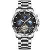 [8919] Relógio mecânico mar estrelado automático à prova d'água luminoso atmosférico masculino