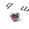 Huiyue DIY rojo hueco gota aceite amor agujero grande cuentas pulsera europea y americana accesorios de cuentas al por mayor