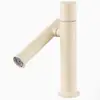Grifo Monomando Frío para Lavabo Acero Inoxidable 304 Lavabo Cerámico Lavabo Agujero Único Grifo Cuatro Puntos Universal