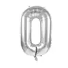 Separado de 40 pulgadas EE. UU.. globo de película de aluminio número 0-9 color dorado y plateado azul en polvo cuerpo delgado decoración de fiesta