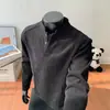 Camisa de manga larga a rayas retro de moda transfronteriza 2026, top casual nuevo de otoño para hombre para exteriores