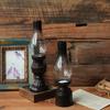 Lámpara de queroseno clásica nostálgica a la antigua modelo de resina accesorios de estudio de cafetería exhibición candelabro de resina