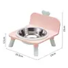 Tigela para Pet Pequena Famosa na Internet, Estável, Protege o Pescoço, Antiderramamento, Previne Escurecimento do Queixo, Tigela de Alimentação de Aço Inoxidável para Gatos e Cachorros que Previne Engasgos e Tosse