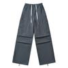 Pantalones cargo paracaidistas de estilo urbano americano Ins de cintura elástica para mujer, nuevos pantalones deportivos casuales jogger de otoño