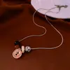 Collar Colgante de Calabaza Bañado en Oro Real de 18 Quilates Nuevo Estilo Chino Lujo Ligero Versátil Cadena para Suéter Personalizado Moda Temperamento Collar