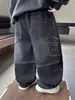 Pantalones de Otoño para Niños 2026 Nuevo Estilo Coreano Jeans Elegantes para Niños Jóvenes, Pantalones Casuales de Pierna Recta para Bebés