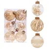Decoración navideña colgante escena diseño árbol de Navidad bola transparente bola hueca colgante adornos creativos vestido de bricolaje