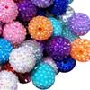 Bolas de Diamante de Resina de 10-22 mm Color Mezclado Aleatorio Cuentas de Bolas de Diamante Cuentas Gruesas DIY Cuentas Grandes de Diamante