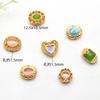 Cuentas de jade de imitación con incrustaciones de oro antiguo que conservan el color, hechas a mano, para pulseras, collares, transferencias de cuentas, joyería con cuentas de oro arena