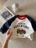 Camiseta de Manga Comprida Infantil para Primavera Camiseta Básica Estilo Coreano Solta Tops para Meninas Roupas Infantis 2025 Novidades