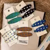 Presilha de Cabelo Retro de Bolinhas Estilo Coreano com Toque de Luxo, Presilha Oval Bb, Presilha Lateral, Acessório de Cabelo para Franja e Cabelos Soltos para Mulheres
