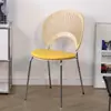 Silla de comedor nórdica, silla de café para el hogar de madera maciza con respaldo, mesa y silla de comedor vintage, silla de caparazón simple para discusiones, venta al por mayor