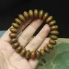 Cuentas de Ábaco de Sándalo Verde, Cuentas Budistas, Pulsera de Cuentas Ufo, Estilo Étnico con Sándalo Fragante, Accesorios para Rosario al por Mayor