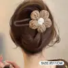 Presilha de cabelo de crocodilo com laço fofo para mulheres, presilha de garra de cabelo super estilosa 2026, acessório de cabelo