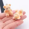 Pingente de Urso Fofo de Desenho Animado em Resina 3D Chaveiro DIY Feito à Mão Fivela de Bolsa Acessório para Pendurar