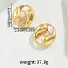 Pendientes Geométricos Europeos y Americanos Transfronterizos para Mujer, Diseño Versátil de Hebilla de Alta Gama, Pendientes Personalizados, Pendientes de Nicho para Mujer