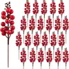 15 Cabezas Ramas Brillantes Bayas Artificiales Picks Fruta de la Riqueza Acebo Baya Decoración de Navidad Año Nuevo Fabricante Transfronterizo Mayorista