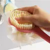Cepillo de Baño con Mango Largo y Cerdas Suaves, Cepillo de Baño Dos en Uno, Raspador de Espalda, Cepillo de Doble Cara, Cepillo para Ducha de Baño, Esfera de Baño, Herramienta para Bañarse