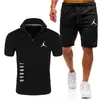 Camisa Polo de Verano Transfronteriza para Hombre Camiseta Deportiva de Manga Corta a la Moda Pantalones Traje Deportivo Casual Disponible