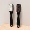 Cepillo de Pelo para Zapatos de Cuero Gamuza, Cepillo Especializado de Tres Caras para Limpiar Cuero Nobuk, Piel de Ciervo y Botas de Nieve
