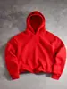 Sudadera con Capucha Doble Corta Hip Hop Streetwear Americano para Hombre Talla Grande Comercio Exterior Peso Pesado Hombro Caído Holgada