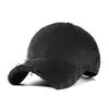 Boné de Baseball Distinguível com Furo Desgastado Masculino e Feminino Primavera e Verão Ins Tendência Street Boné Degradê Fashionable Versátil Macio Boné Superior