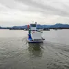 Barco cortacésped automático de superficie de agua barco de recogida de basura de superficie de agua barco de limpieza de lechuga de agua jacinto de agua barco de limpieza hidráulico