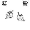 Arete de Titanio F136 con Adaptador Bidireccional Móvil, Adaptador para Hélice de Hueso de Oreja de Titanio G23, Conector para Joyería de Perforación