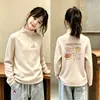 Camiseta de Manga Larga para Niños Otoño Invierno Niñas Capa Base Térmica de Forro Polar Estilo Coreano Cálido Top para Bebé Ropa Nueva para Niños