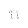 Pendientes Asimétricos de Plata de Ley S925 con Signo de Interrogación y Exclamación Simples de Personalidad Joyería Elegante de Nicho Pendientes Mini Pequeños