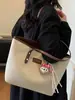 2025 Nova Moda Outono Bolsa Feminina Colorida Contrastante de Um Ombro Bolsa Tote para o Trabalho Bolsa de Mão Simples e Estilosa Bolsa Grande