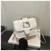 Bolsos de Mujer Modernos y Elegantes 2026 Nueva Versión Coreana Texturizado Moda Versátil Verano Cadena Bolso Cruzado Pequeño Cuadrado para Mujer