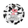 Amazon Nova Fazenda Vaca Festa conjunto de louça de papel prato de papel copo de papel festa de aniversário suprimentos de decoração