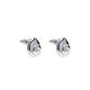 Aretes de Caracola de Fiebre Aretes de Pin de Plata s925 Aretes Simples Exquisitos Mate Joyería de Comercio Exterior Japonesa y Coreana para Mujer
